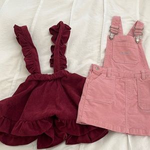 Girls size 4T corduroy jumper lot